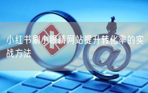小红书刷小眼睛网站提升转化率的实战方法