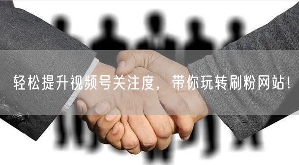 轻松提升视频号关注度，带你玩转刷粉网站！