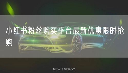 小红书粉丝购买平台最新优惠限时抢购